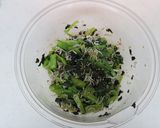 レンジで簡単☆小松菜とおじゃこのごま油味作り方3写真