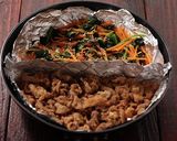 豚こまビビンバ丼作り方4写真