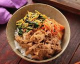 豚こまビビンバ丼作り方5写真