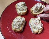 オリーブとアンチョビのブルスケッタ作り方5写真
