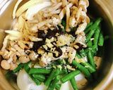 サンド豆としめじのコチュジャン炒め作り方1写真