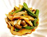 サンド豆としめじのコチュジャン炒め作り方3写真