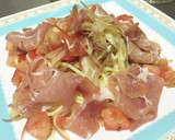 簡単　ミョウガとトマトの冷製パスタ作り方6写真