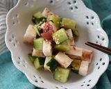 長芋ときゅうりの梅肉サラダ作り方6写真