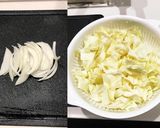 豚バラとキャベツのカレー炒め作り方1写真