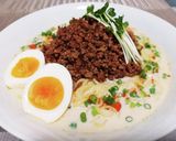 超簡単！肉味噌たっぷり豆乳冷やし担々麺！作り方5写真