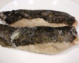 ★まるでお魚★鶏むね肉の梅しそチーズ作り方7写真