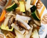 根菜スタミナごま油そうめん味温野菜サラダ作り方14写真