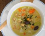 オーツミルクで作る、豆と野菜のチャウダー作り方6写真