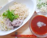 トマトだれのサッポロ一番サラダつけ麺作り方7写真