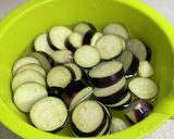 味染み薄揚げとナスのレンジ蒸し作り方1写真