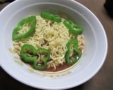 さくらエビの卵とじを、冷やしサッポロ一番作り方4写真