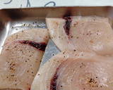 簡単かじき鮪の粒マスタード焼き♬作り方1写真