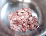 簡単☆野菜たっぷり豚肉の味噌丼　園給食作り方1写真