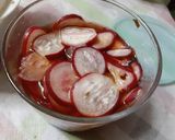 ラディッシュの黒甘酢はちみつ漬け作り方3写真