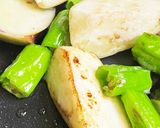 豚バラ茄子とズッキーニの味噌炒め作り方3写真