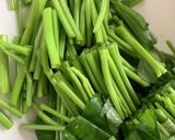 空芯菜とベーコンの炒め物☆作り方1写真