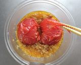 レンジで簡単！トマトの無水キーマカレー。作り方4写真