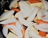 炊飯器でさつま芋の肉じゃが風作り方2写真