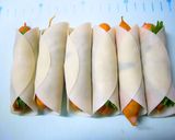 大葉チーズin餃子の皮巻き巻きソーセージ作り方3写真