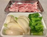 豚ばらとかぶのクリーム煮作り方1写真