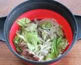 豚バラとキャベツの塩レモンうどん作り方5写真