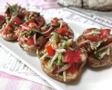 ヘルシー美味♪ひとくち椎茸のブルスケッタ作り方4写真