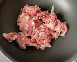 戻し不要ピーマンと豚こま肉の春雨いため作り方2写真