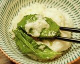 だし漬け大葉のとろろご飯作り方3写真