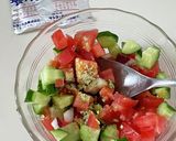 蒸し鶏と夏野菜のサルサ冷やし麺作り方2写真