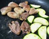犬ご飯　鶏ハツの夏野菜炒め作り方3写真