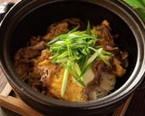 牛肉と卵の土鍋焼きライスパスタ作り方7写真
