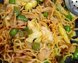 回鍋肉風焼きそば作り方10写真