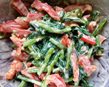 ほうれん草とパプリカの胡麻マヨ和え＊副菜作り方5写真
