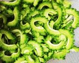 ゴーヤと紅生姜のかき揚げ作り方1写真