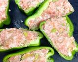 ☆茄子の挽肉挟み焼き&ピーマンの肉詰め☆作り方5写真