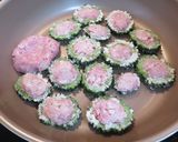 ゴーヤの肉詰めハニーマスタードソース作り方10写真