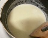 エディブルフラワーのクリームパスタ作り方3写真