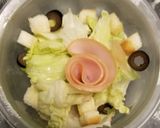 マグロ丼♡&花ハムサラダ&野菜チーズ炒め作り方6写真