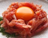 生ハムユッケ（飯田の辛みそ使用）作り方4写真