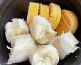 簡単　かぼちゃバナナ　蒸しパン　離乳食作り方1写真