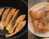 サーモンと夏野菜のケッパーレモン炒め作り方2写真