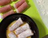 薄切り豚ロースでくるくるカツ！お弁当にも作り方1写真