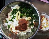 鶏と豆腐のつくね　ワンコも一緒♪作り方3写真