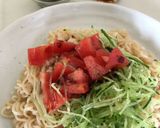 冷やしサラダ油そば作り方5写真