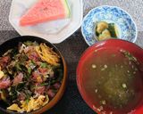マグロとねぎ丼作り方7写真