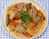 相葉☆簡単☆おすすめ☆乾燥野菜で豚汁釜飯作り方26写真