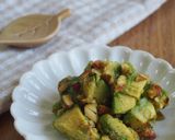 1分副菜！アボカド・アーモンド麺つゆ和え作り方4写真
