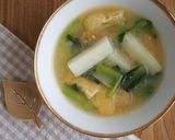 小松菜・長芋の味噌汁♪シャキシャキ食感!作り方5写真