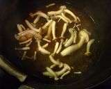 春菊としめじの煮浸し作り方1写真
